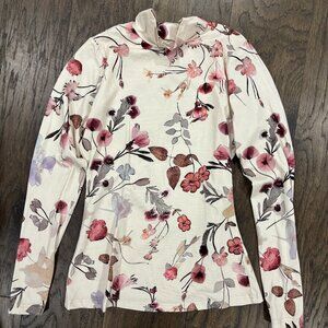 Floral cream turtleneck by FAME